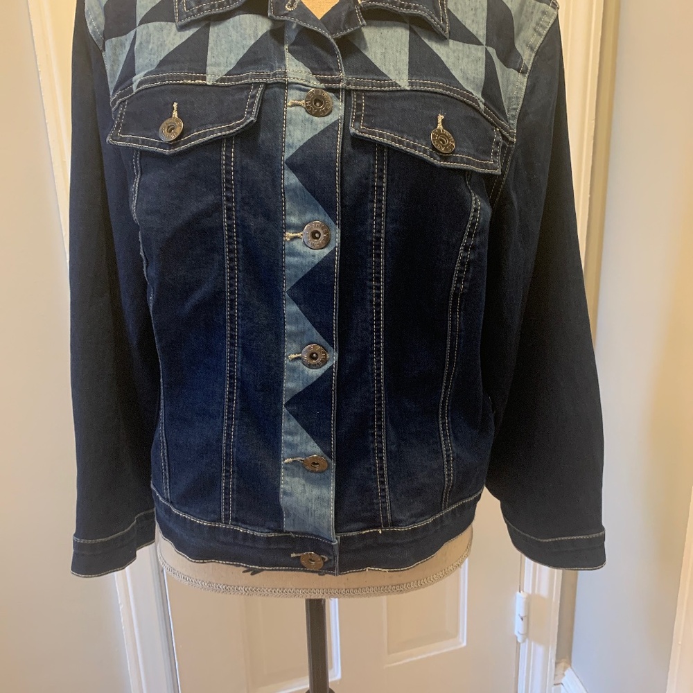 Ashley Stewart denim jacket size 12